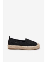 Dámské Espadrilky Na Platformě model 21691926 Černé - VINCEZA