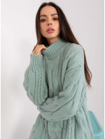 Sweter AT SW  mietowy model 18909377 - FPrice
