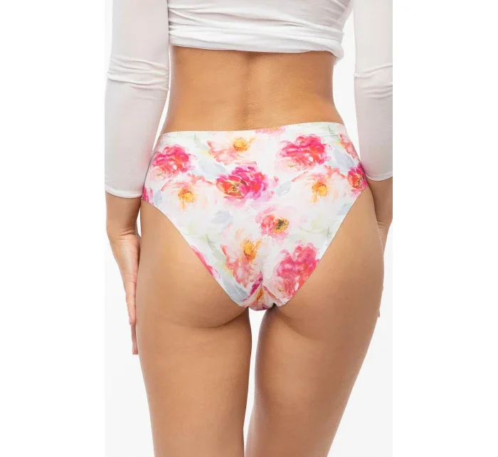 Kalhotky Peony Simple Classic bílo-červené - Julimex Kalhotky Peony Simple Classic bílo-červené - Julimex