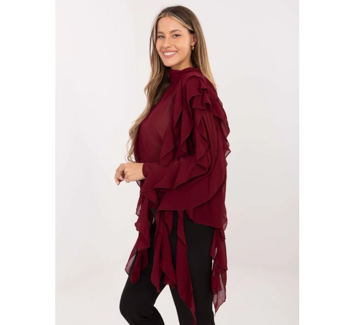 Bluzka PM BZ model 21786421 bordowy - FPrice