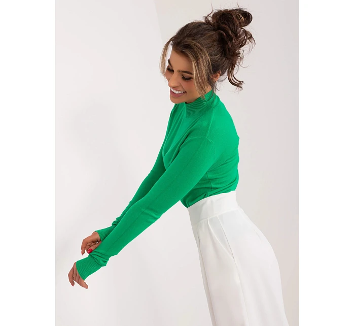 Dámský svetr PM model 22041128 zelený - FPrice