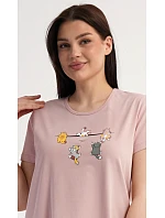 Dámské domácí šaty s krátkým rukávem model 22405619 - Vienetta Dámské domácí šaty s krátkým rukávem model 22405619 - Vienetta