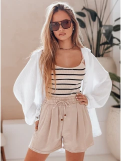 Dámské látkové šortky SUMMER TRIP khaki FashionStreet SY0435