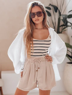 Dámské látkové šortky SUMMER TRIP khaki FashionStreet SY0435