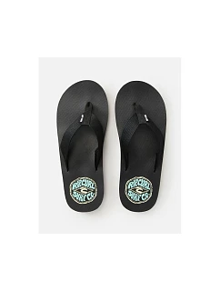 Žabky RIP CURL Bob Cush s otevřenou špičkou - černé