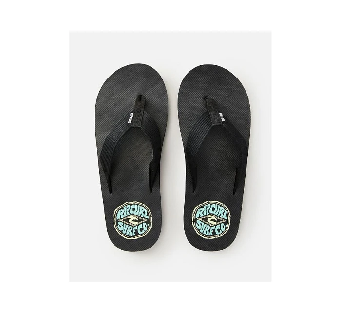 Žabky RIP CURL Bob Cush s otevřenou špičkou - černé Žabky RIP CURL Bob Cush s otevřenou špičkou - černé