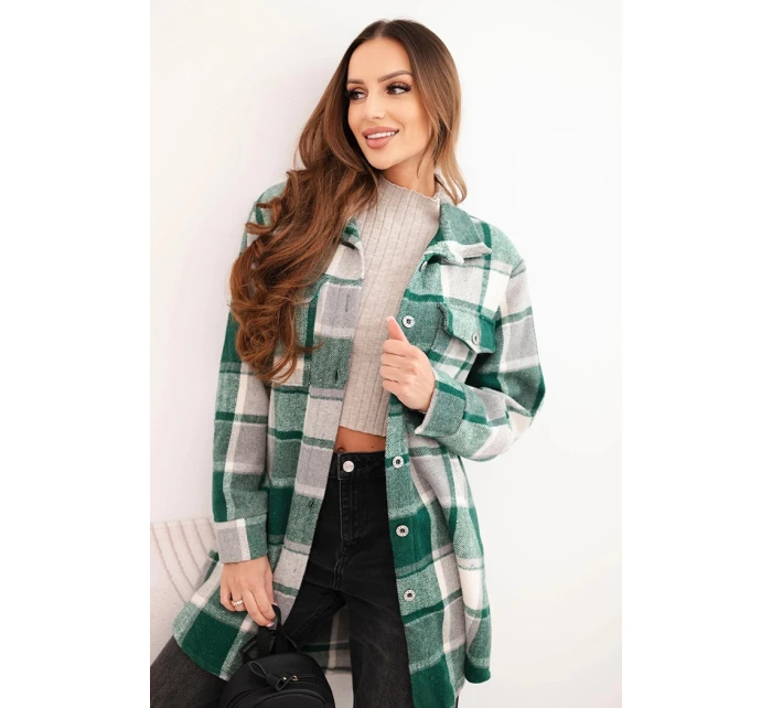 Dámská kostkovaná košile zelená