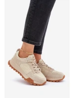 Dámské kožené tenisky Big Star model 21680210 HiPoly System béžové - Big Star Shoes Dámské kožené tenisky Big Star model 21680210 HiPoly System béžové - Big Star Shoes