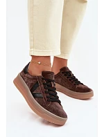 Dámské tenisky Vinceza 79597 na platformě hnědé Dámské tenisky Vinceza 79597 na platformě hnědé