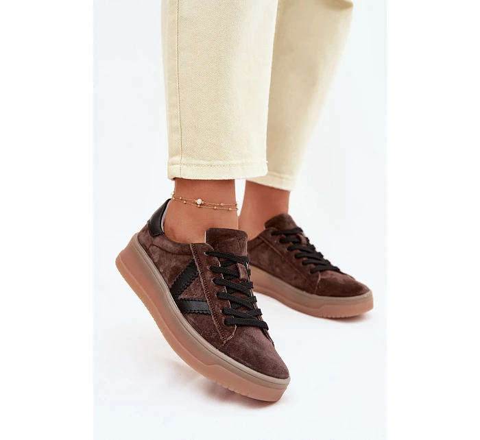Dámské tenisky Vinceza 79597 na platformě hnědé Dámské tenisky Vinceza 79597 na platformě hnědé