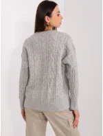 Sweter AT SW  szary model 18909209 - FPrice