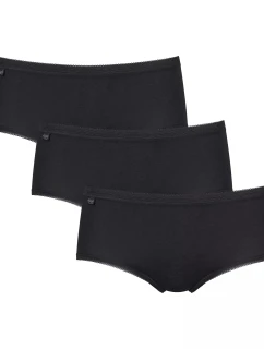 Dámské kalhotky Basic+ Midi 3P - BLACK - černá 0004 - SLOGGI