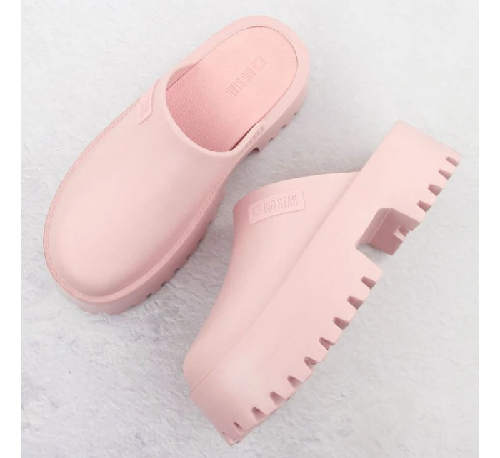 Dřeváky na pevné podrážce Big Star W NN274020 INT2083C