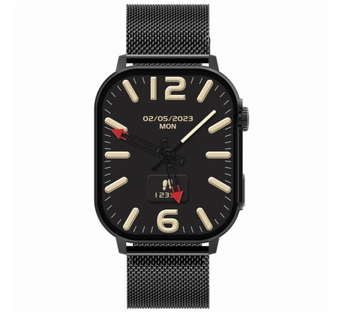 Chytré hodinky Gravity GT15-1 Black Silicone Strap + Black Bracelet Chytré hodinky Gravity GT15-1 Black Silicone Strap + Black Bracelet