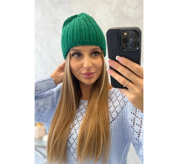 Dámská čepice Rebeka K345 tmavě zelená Dámská čepice Rebeka K345 tmavě zelená