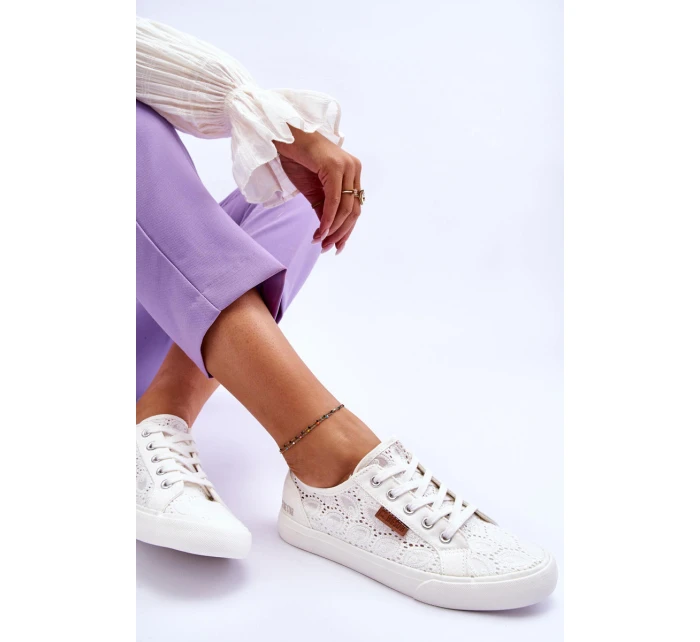 Dámské Krajkové Tenisky BIG STAR W274925 Bílé