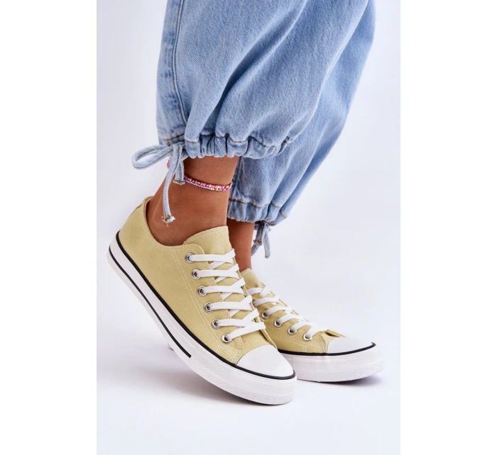 Klasické nízké dámské tenisky Žlutá Vegas