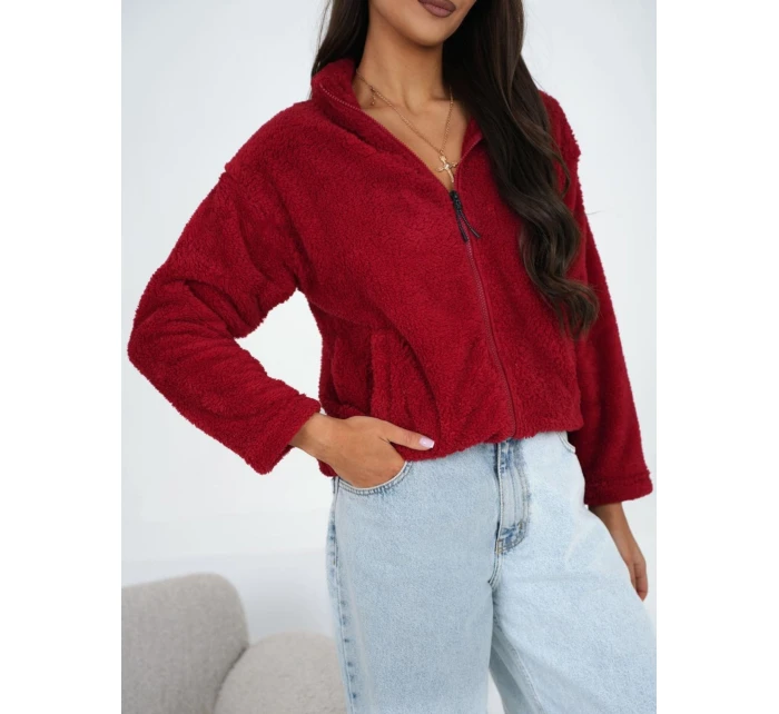 Bluza CS BL model 21920749 ciemny czerwony - FPrice Bluza CS BL model 21920749 ciemny czerwony - FPrice