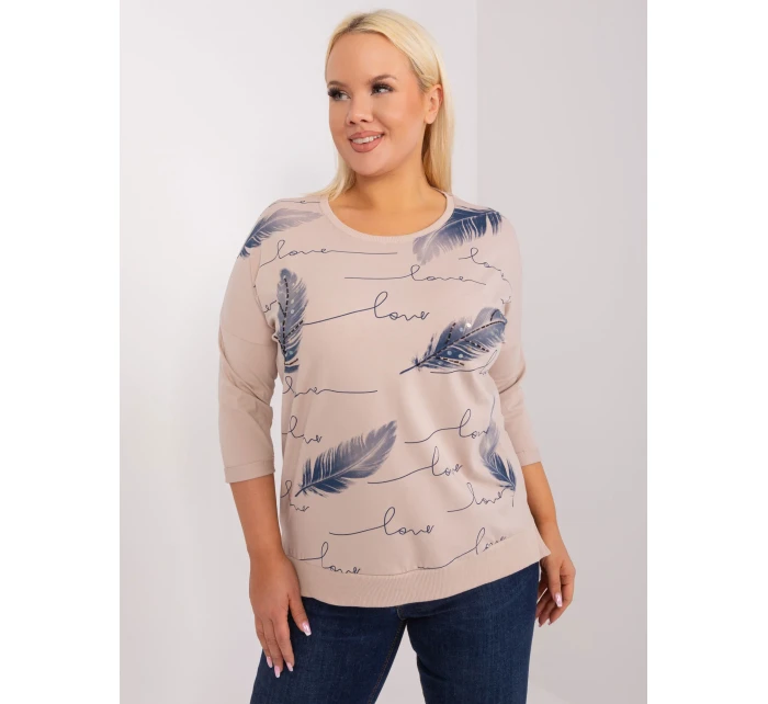 Bluzka RV BZ model 19465436 beżowy - FPrice Bluzka RV BZ model 19465436 beżowy - FPrice