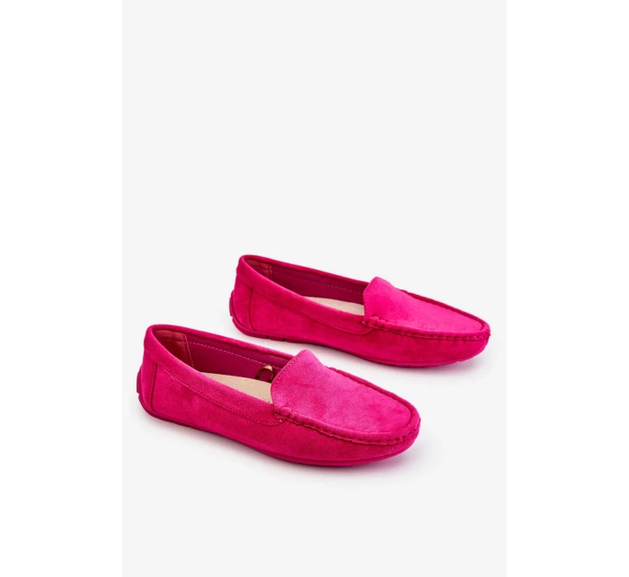 Dámské Semišové Mokasíny Fuchsie Morreno