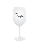 PANÍ BOŽSKÁ - bílá sklenice na víno 350 ml PANÍ BOŽSKÁ - bílá sklenice na víno 350 ml