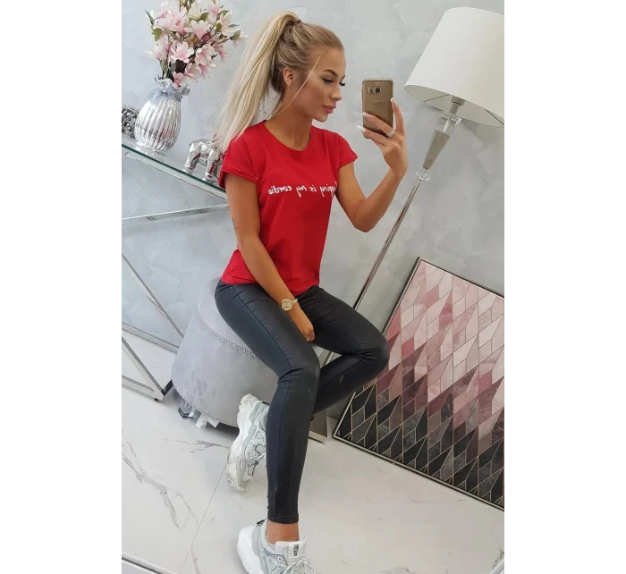 Dámské tričko model 21251221 červené - Kesi