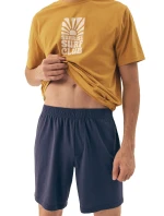 Pánské pyžamo 42600 Sun yellow - HENDERSON Pánské pyžamo 42600 Sun yellow - HENDERSON