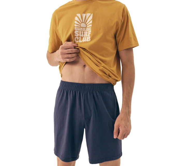 Pánské pyžamo 42600 Sun yellow - HENDERSON Pánské pyžamo 42600 Sun yellow - HENDERSON