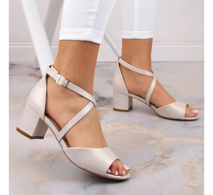 Sandály na podpatku Sergio Leone W SK367C