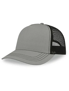 Atlantis Headwear Rapper Canvas-S 5 panelová Trucker kšiltovka 33.0234 grey/black