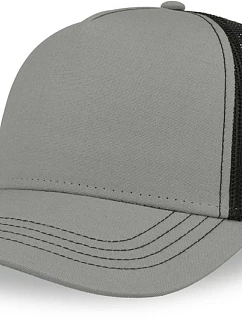Atlantis Headwear Rapper Canvas-S 5 panelová Trucker kšiltovka 33.0234 grey/black