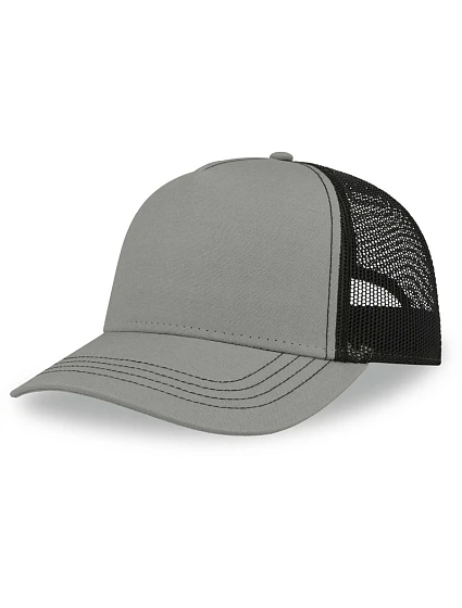 Atlantis Headwear Rapper Canvas-S 5 panelová Trucker kšiltovka 33.0234 grey/black Atlantis Headwear Rapper Canvas-S 5 panelová Trucker kšiltovka 33.0234 grey/black