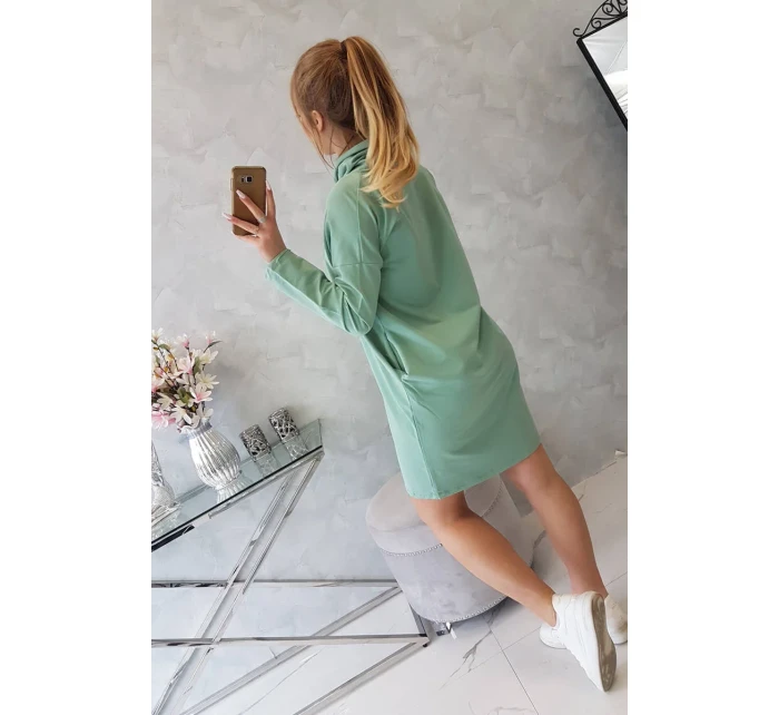 Šaty s kravatou tmavě mátové Šaty s kravatou tmavě mátové