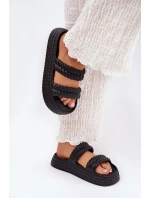 Pěnové Lehká Dámské Pantofle Na Platformě S.Barski ZK51-001 Černé