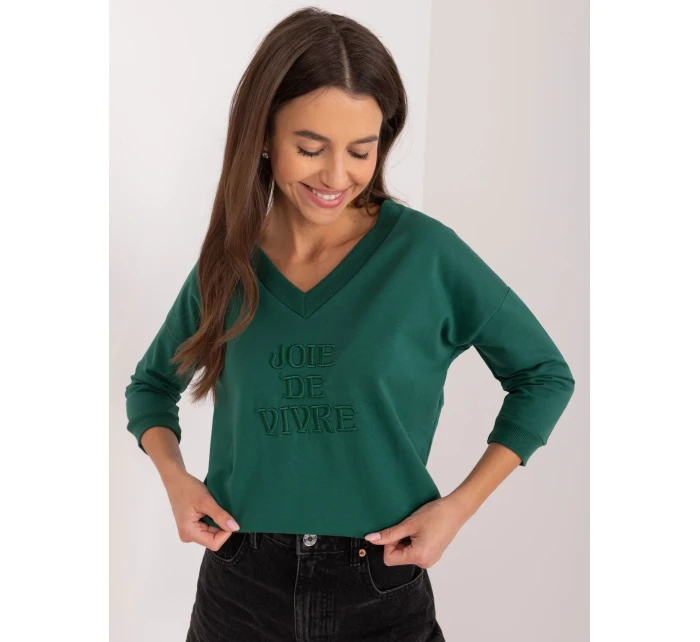 Bluzka RV BZ model 20148722 ciemny zielony - FPrice Bluzka RV BZ model 20148722 ciemny zielony - FPrice