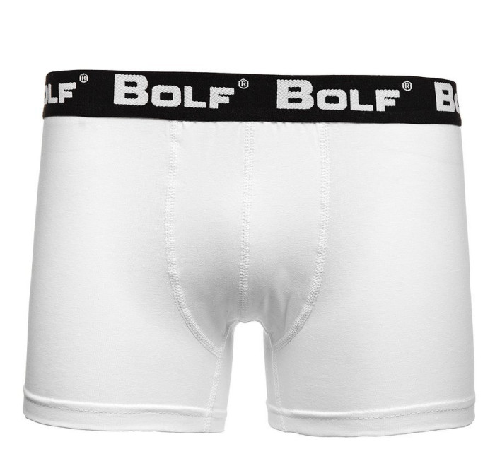 Stylové pánské boxerky Bolf 0953 3ks - bílá,