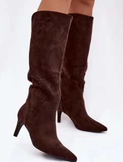 Kozačky na podpatku  model 221902 Step in style