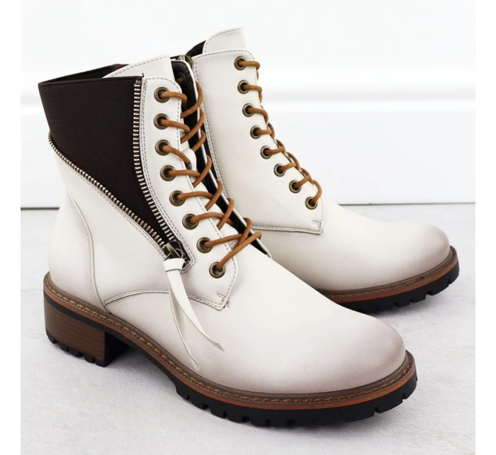 Dámské boty bagger beige Vinceza 26-58559 dámské