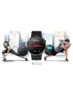 Chytré hodinky Gravity GT21-6 + červený silikonový řemínek