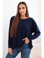 Dámský svetr s delším zadním dílem a model 21731272 - K-Fashion