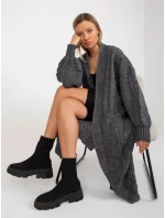 Dámský svetr LC SW model 17650084 tmavě šedý - FPrice Dámský svetr LC SW model 17650084 tmavě šedý - FPrice