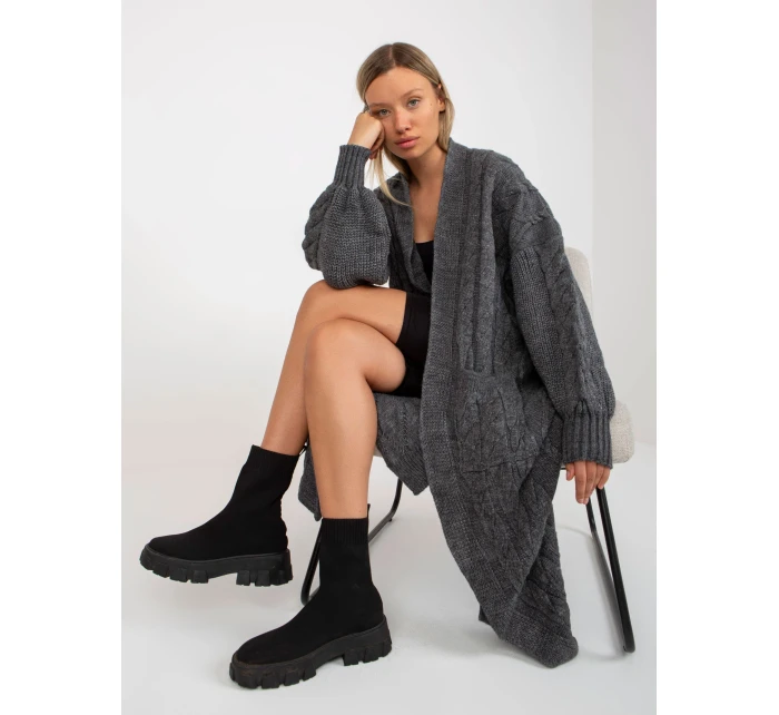 Dámský svetr LC SW model 17650084 tmavě šedý - FPrice Dámský svetr LC SW model 17650084 tmavě šedý - FPrice