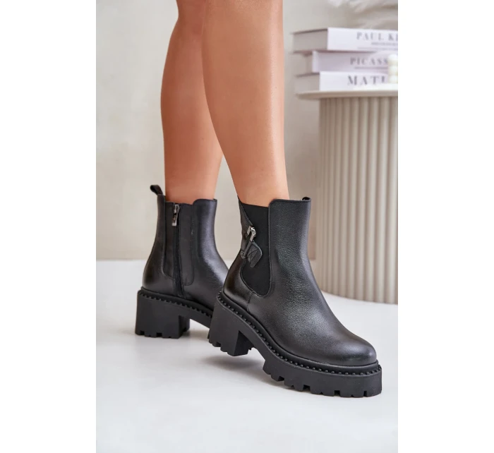 Boty na podpatku model 202816 Step in style Boty na podpatku model 202816 Step in style