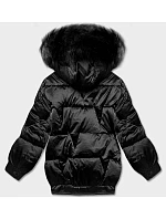 Krátká bunda oversize černá (H-1109-01) Krátká bunda oversize černá (H-1109-01)