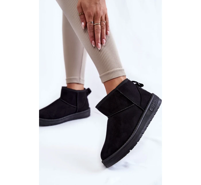 Dámské teplé sněhule Big Star model 21599856 Černe - Big Star Shoes Dámské teplé sněhule Big Star model 21599856 Černe - Big Star Shoes