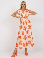 Šaty DHJ SK 13166.94P oranžová Šaty DHJ SK 13166.94P oranžová