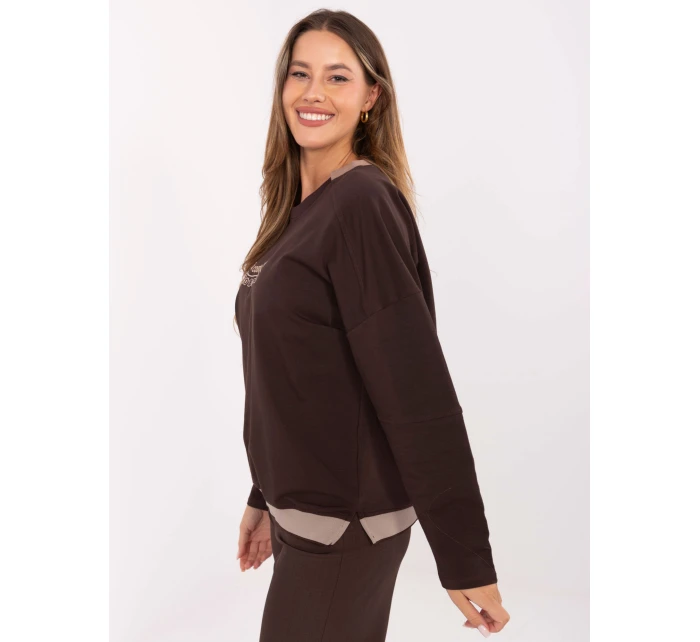 Halenka RV BZ A907.08P tmavě hnědá Halenka RV BZ A907.08P tmavě hnědá