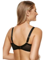 Dámská podprsenka Gwen-B4 Černá s béžovou - Gorteks