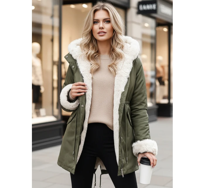 Dámská zimní bunda ARCTIC green FashionStreet TY4782z Dámská zimní bunda ARCTIC green FashionStreet TY4782z