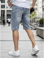 Pánské džínové šortky s odřením modré FashionStreet SX2578